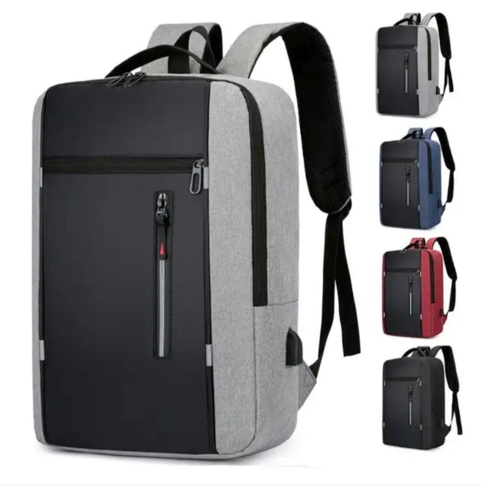 Lightweight Casual Laptop Backpack with USB Charging Port For for Men and Women